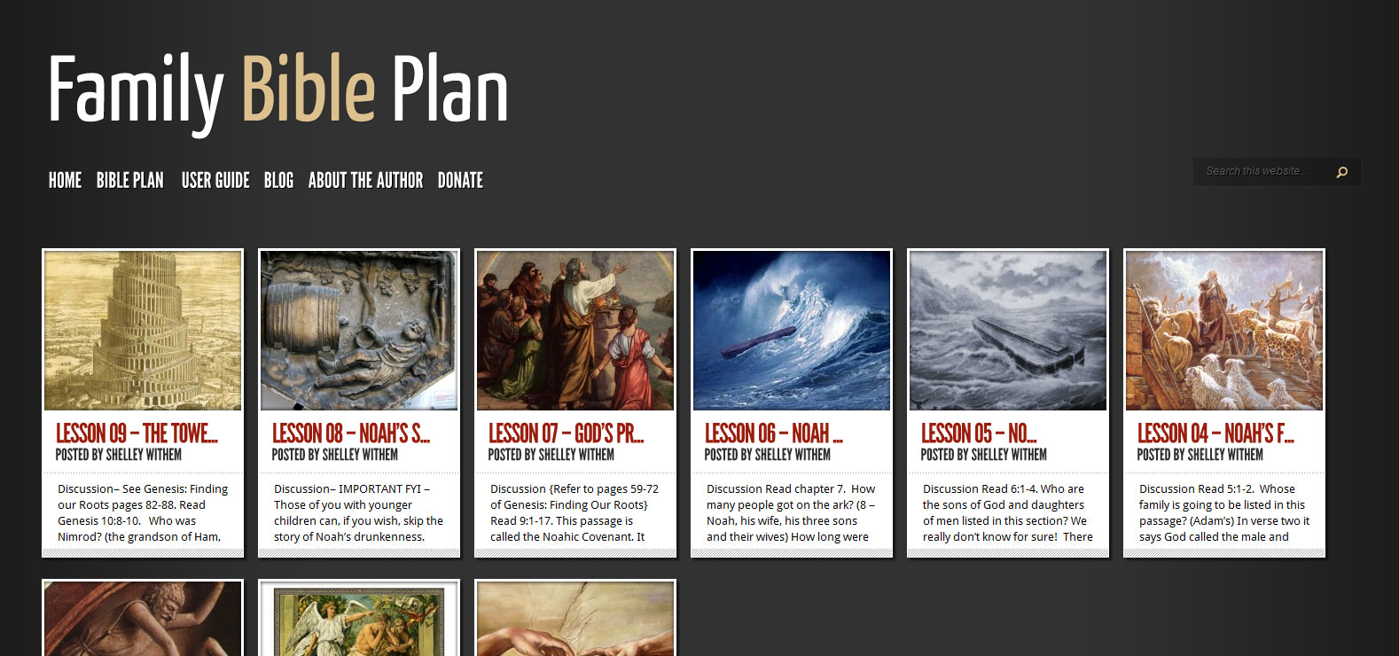 Side Project: The Family Bible Plan