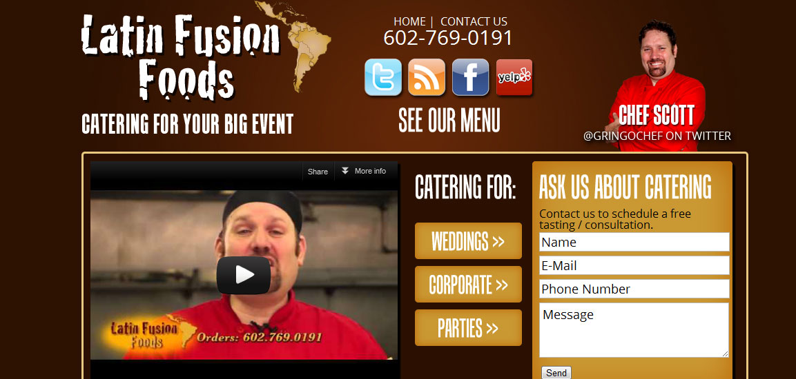 Site Launch: Latin Fusion Foods